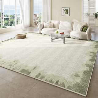 Easy Clean Rug Tranquil Gradient Oasis Spillproof Pet-Friendly Natural Living Room Area Rug