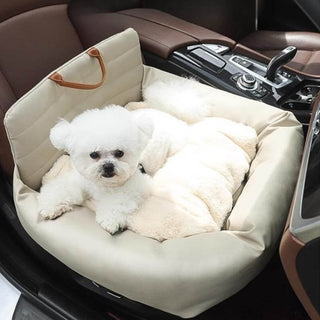 Faux Leather Waterproof Driving Safety Dog Car Seat Bed