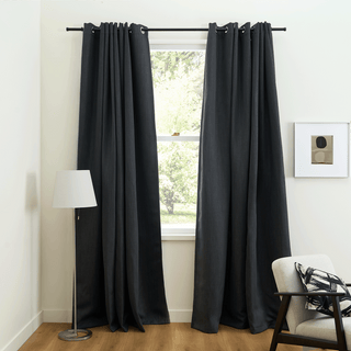 Faux Linen Polyester Curtain