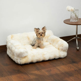 Fluffy Plush Thickened Cozy Pet Calming Bed Dog Cat Sofa Bed