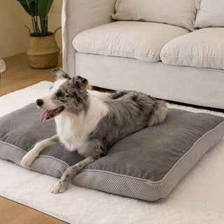 Large Grey Breathable Pet Sleeping Mat Removable Dog Cushion Bed