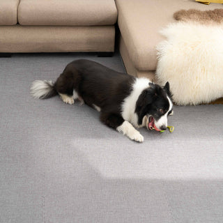 Linen-Style Patchwork Play Pet Friendly Mat