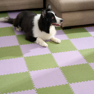 Linen-Style Patchwork Play Pet Friendly Mat