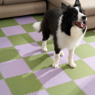 Linen-Style Patchwork Play Pet Friendly Mat