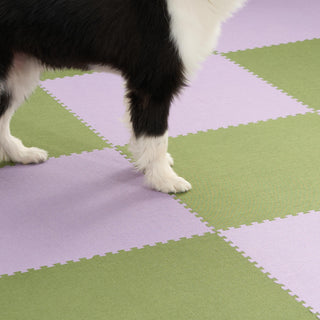 Linen-Style Patchwork Play Pet Friendly Mat