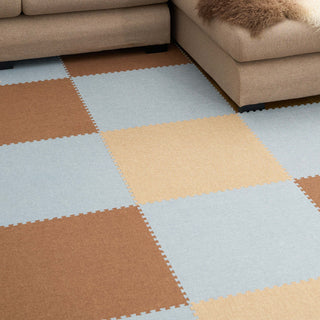 Linen-Style Patchwork Play Pet Friendly Mat