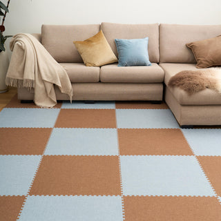 Linen-Style Patchwork Play Pet Friendly Mat