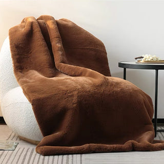 Luxe Faux Fur Throw Blanket