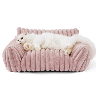 Luxurious Faux Rabbit Fur Supportive Lounge Dog & Cat Soft Bed