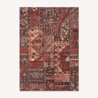 Machine Washable Rug Persian-Inspired Luxury Bedroom Rug