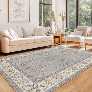 Easy Clean Rug Modern Persian Spillproof Pet Friendly Living Room Area Rug