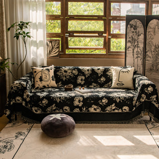 Nocturnal Roses Sofa Cover - Final Sale