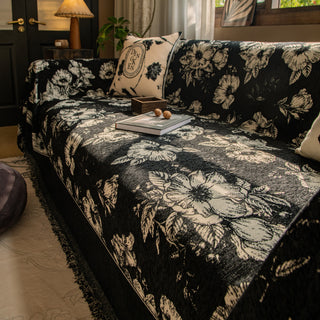 Nocturnal Roses Sofa Cover - Final Sale