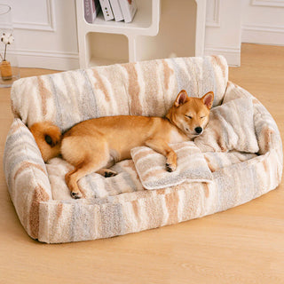 Nordic Fluffy Extra Large Cozy Dog & Cat Sofa Bed