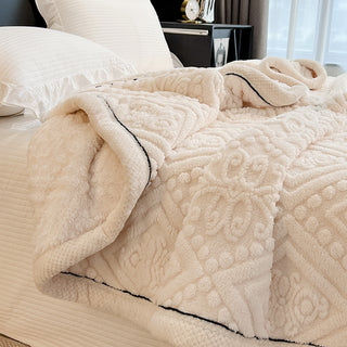 Oriental Elegance Embossed Fleece Blanket