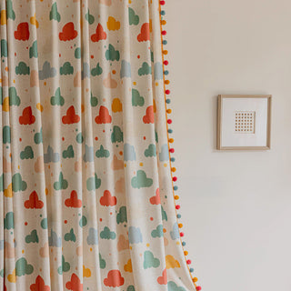 Playful Clouds Kids Curtain