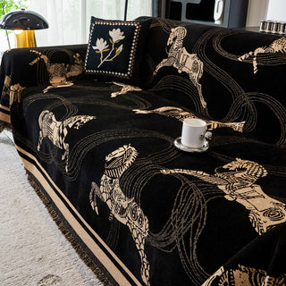 Regal Horse Patterned Sofa Cover