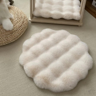 Soft Plush Warm Pet Sleeping Pad Round Dog Mat