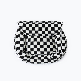 Stylish Checkerboard Warmth Removable Washable Dog Sofa Bed