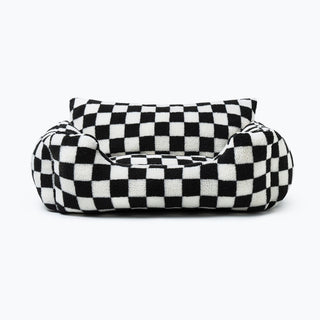 Stylish Checkerboard Warmth Removable Washable Dog Sofa Bed