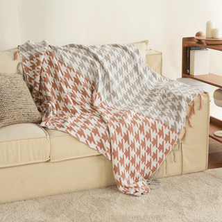 Tassel Touch Sofa Blanket