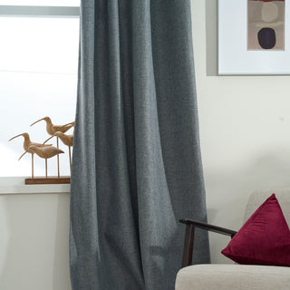 Textured Linen Insulated Darkening Curtains