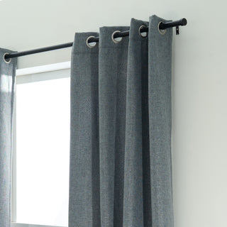 Textured Linen Insulated Darkening Curtains