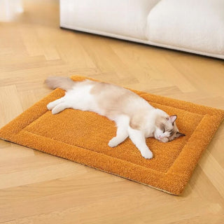 Warm Comfortable Non-slip Plush Pet Mat