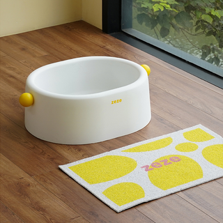 ZEZE Pets Lemon Litter Box Mat