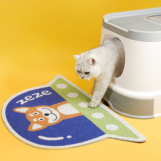 ZEZE Pets Spacecraft Litter BOX MAT