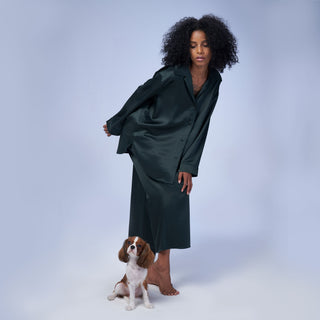 Silky Soft Two-Piece Sleepwear Set – Acetate Lounge Pajamas